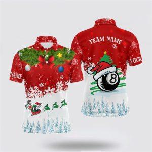 Billiard Polo Shirts, Funny Christmas Billiard 8…