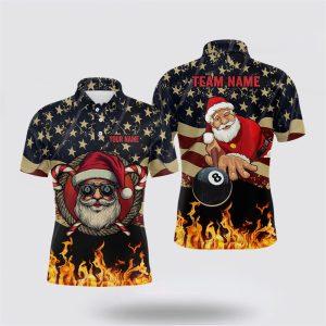 Billiard Polo Shirts, Funny Christmas Santa And…