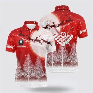 Billiard Polo Shirts, Personalized Billiard Funny Christmas…