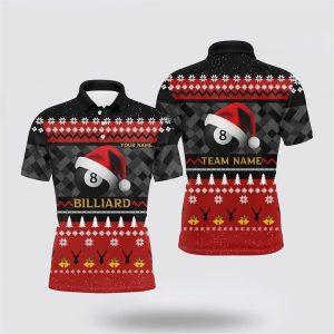 Billiard Polo Shirts, Personalized Funny Christmas 8…