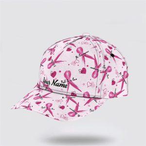 Breast Cancer Baseball Cap Custom Baseball Cap A Pink Ribbon All Over Print Cap Breast Cancer Caps 3 o8ookq.jpg