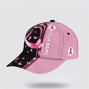 Breast Cancer Baseball Cap Custom Baseball Cap Butterfly Art Black And Pink Print All Over Print Cap Breast Cancer Caps 3 edhr4y.jpg