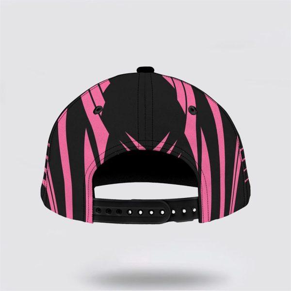 Breast Cancer Baseball Cap, Custom Baseball Cap, Butterfly Printed All Over Print Cap, Breast Cancer Caps