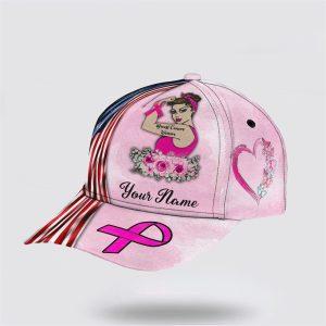 Breast Cancer Baseball Cap Custom Baseball Cap Fight Flower Art All Over Print Cap Breast Cancer Caps 3 n9z08x.jpg
