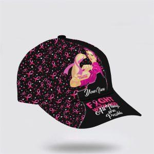 Breast Cancer Baseball Cap Custom Baseball Cap Fight With God All Things Are Possible All Over Print Cap Breast Cancer Caps 2 kcusws.jpg