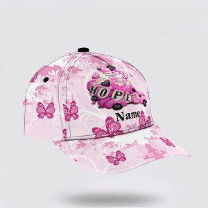 Breast Cancer Baseball Cap Custom Baseball Cap Hope Car And Butterfly All Over Print Cap Breast Cancer Caps 2 bytodl.jpg