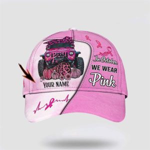 Breast Cancer Baseball Cap Custom Baseball Cap In October We Wear Pink Car Art All Over Print Cap Breast Cancer Caps 1 ojgtz6.jpg