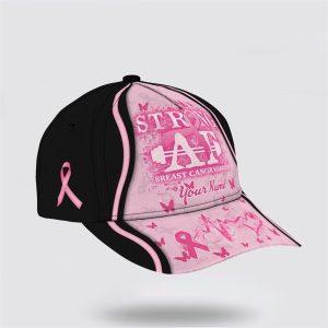 Breast Cancer Baseball Cap Custom Baseball Cap Strong AF Butterfly Printed All Over Print Cap Breast Cancer Caps 2 tnxtre.jpg