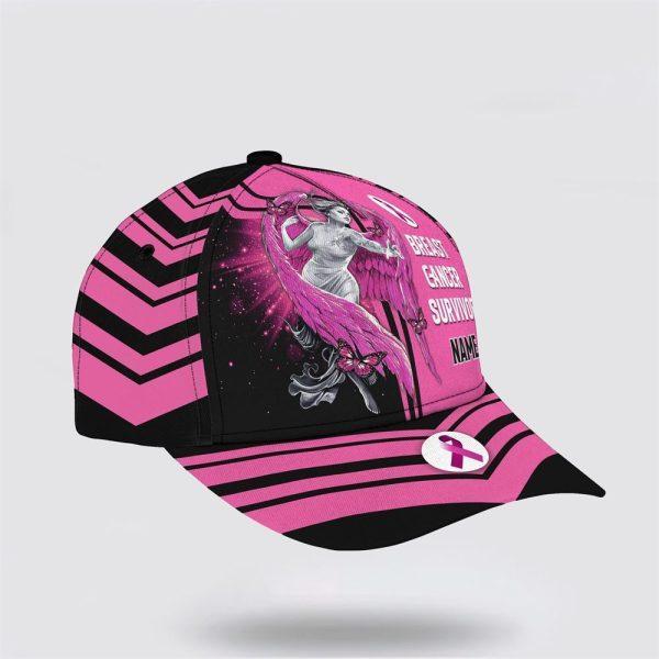 Breast Cancer Baseball Cap, Custom Baseball Cap, Survivor Art All Over Print Cap, Breast Cancer Caps