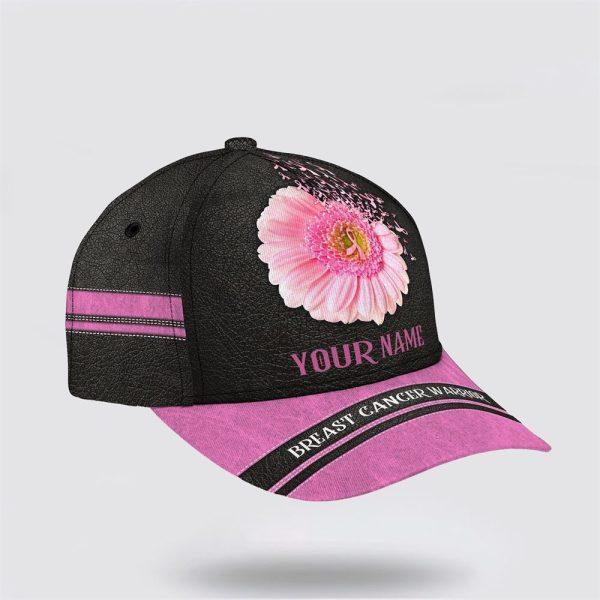 Breast Cancer Baseball Cap, Custom Baseball Cap, Warrior Fower Art All Over Print Cap, Breast Cancer Caps