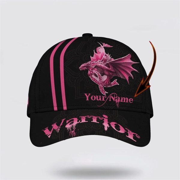 Breast Cancer Baseball Cap, Custom Baseball Cap, Worrior Dragon Art All Over Print Cap, Breast Cancer Caps