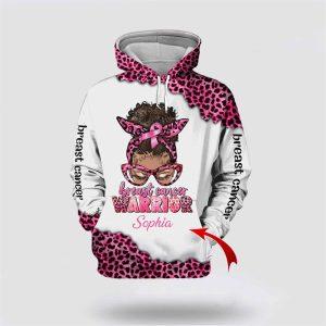 Breast Cancer Hoodie, Custom Name Breast Cancer…