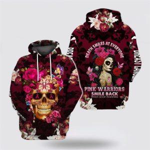 Breast Cancer Hoodie, Death Smile At Everyone…