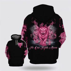 Breast Cancer Hoodie, No One Fights Alone…