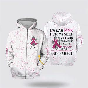 Breast Cancer Hoodie, Personalized Name Breast Cancer…