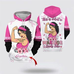 Breast Cancer Hoodie, Personalized Name Custom Breast…