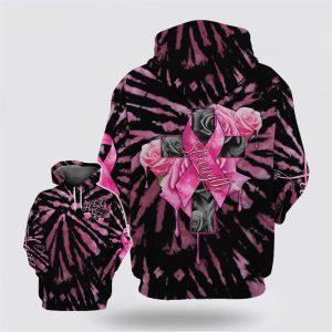 Breast Cancer Hoodie, Strength Faith Hope Love…