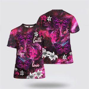 Breast Cancer T Shirts 2023, Beautiful Butterfly…