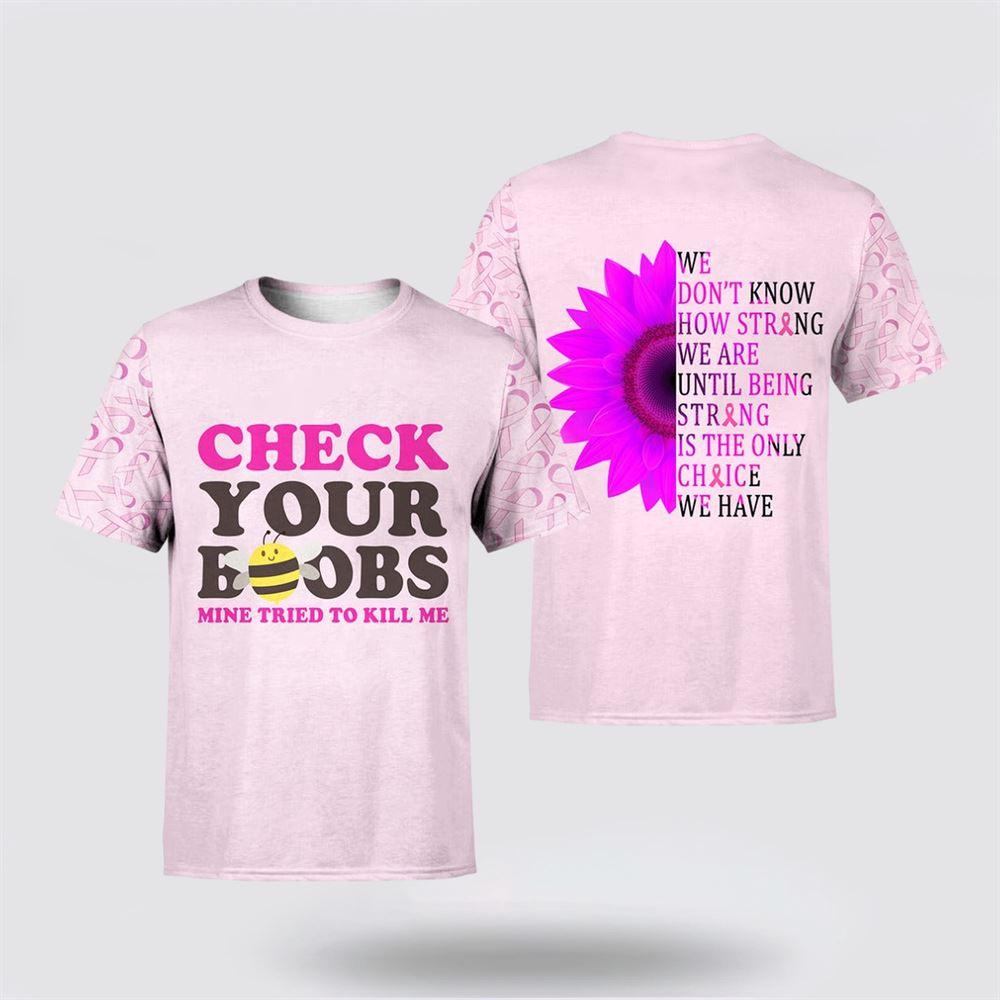 Breast Cancer T Shirts 2023, Breast Cancer Awareness All Over Print T Shirt