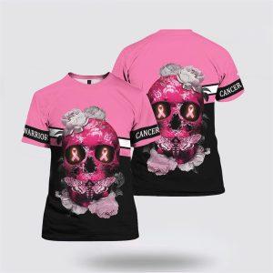Breast Cancer T Shirts 2023, Skull Flower…
