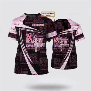 Breast Cancer T Shirts 2023, Custom Breast Cancer Fight T Shirt, Support Awareness Survivor Tshirt, Breast Cancer Awareness Shirts