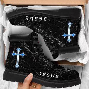Christian Boots, Jesus Shoes, Christ Printed Boots, Christian Fashion Shoes, Jesus Boots
