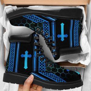 Christian Boots, Jesus Shoes, Christian Printed Boots, Jesus Christ Shoes, Jesus Boots