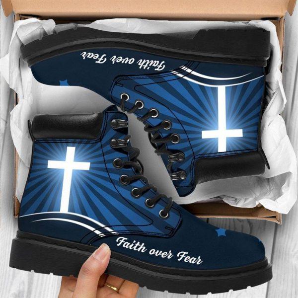 Christian Boots, Jesus Shoes, Faith Over Fear Boots, Christian Fashion Shoes, Jesus Boots