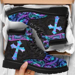 Christian Boots, Jesus Shoes, Jesus Pattern Flowers…