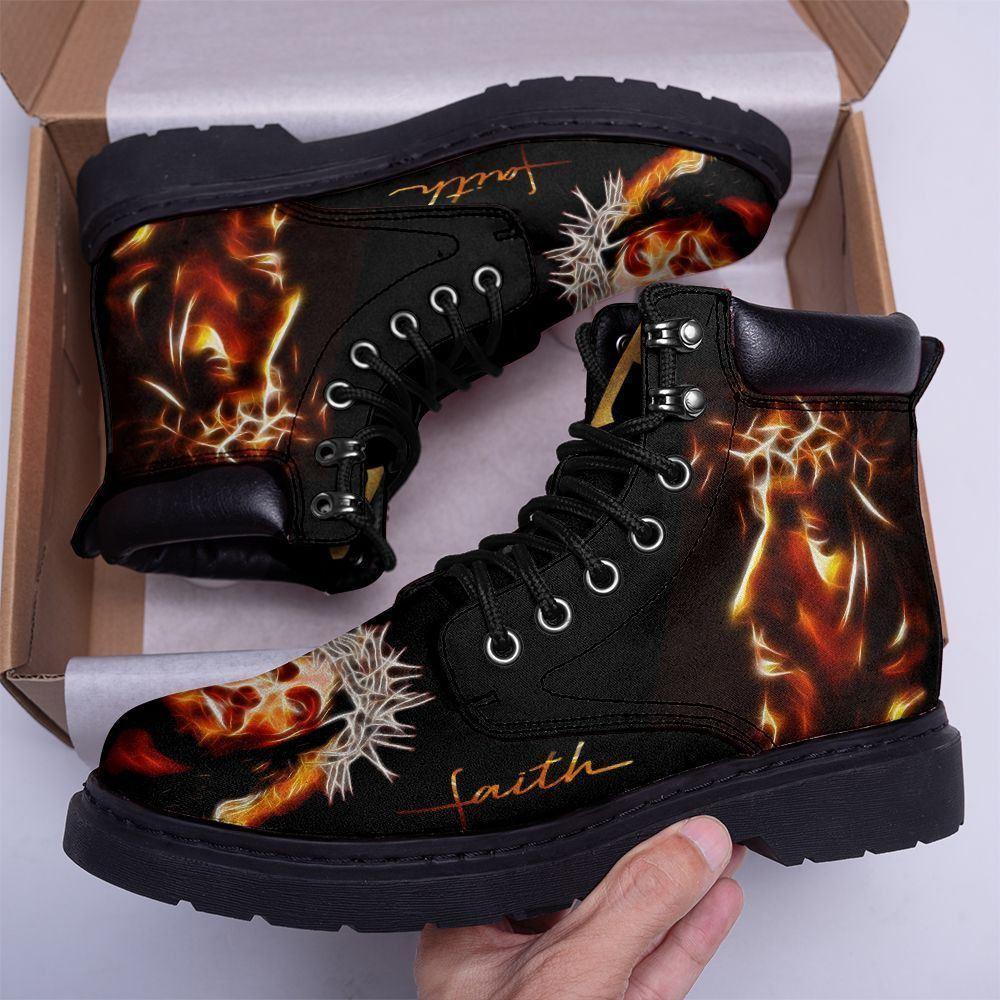 Christian Boots, Jesus Shoes, Jesus Walk By Faith Boots, Jesus Christ Shoes, Jesus Boots