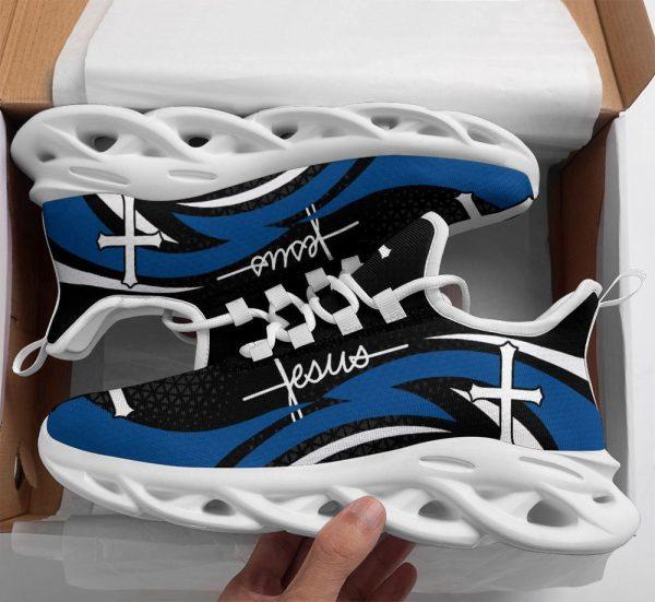 Christian Soul Shoes, Max Soul Shoes, Blue Jesus Running Sneakers Max Soul Shoes, Jesus Shoes, Jesus Christ Shoes
