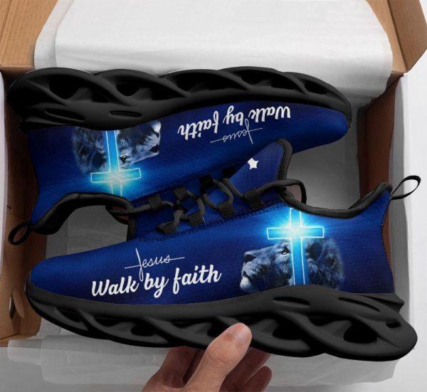 Christian Soul Shoes, Max Soul Shoes, Jesus – Walk By Faith Running Sneakers Max Soul Shoes, Jesus Shoes, Jesus Christ Shoes