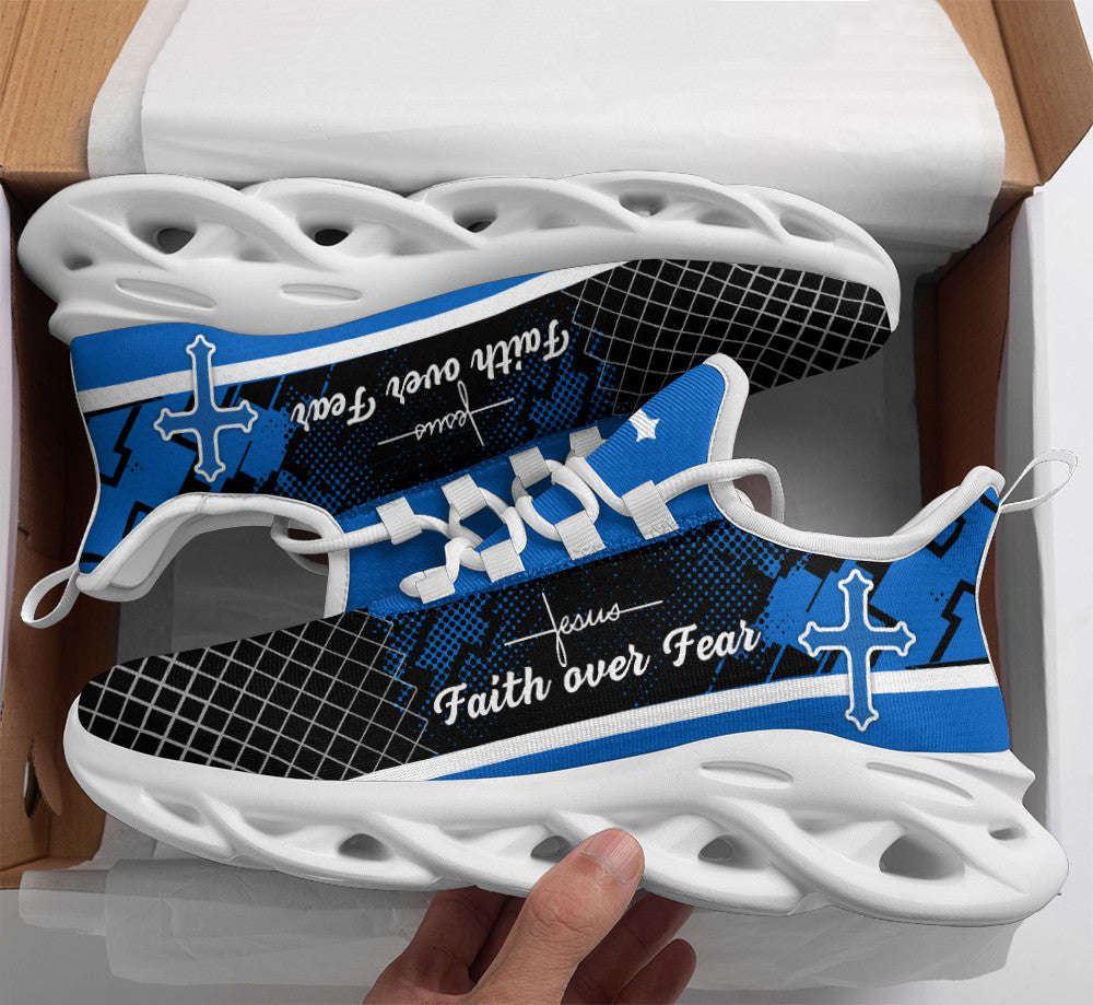 Christian Soul Shoes, Max Soul Shoes, Jesus Blue Faith Over Fear Running Sneakers Max Soul Shoes, Jesus Shoes, Jesus Christ Shoes Christian Soul Shoes, Max Soul Shoes, Jesus Blue Faith Over Fear Running Sneakers Max Soul Shoes, Jesus Shoes, Jesus Christ Shoes