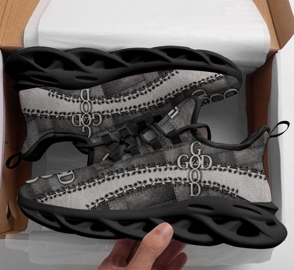Christian Soul Shoes, Max Soul Shoes, Jesus God Is Good Running Sneakers Max Soul Shoes, Jesus Shoes, Jesus Christ Shoes