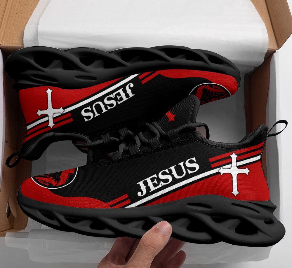 Christian Soul Shoes, Max Soul Shoes, Jesus Running Sneakers Christ Red Max Soul Shoes, Jesus Shoes, Jesus Christ Shoes