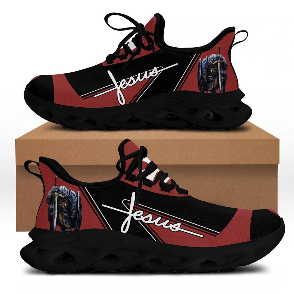 Christian Soul Shoes, Max Soul Shoes, Jesus Running Sneakers Red Max Soul Shoes, Jesus Shoes, Jesus Christ Shoes