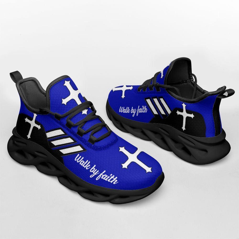 Christian Soul Shoes, Max Soul Shoes, Jesus Walk By Faith Running Sneakers Blue Art Max Soul Shoes, Jesus Shoes, Jesus Christ Shoes Christian Soul Shoes, Max Soul Shoes, Jesus Walk By Faith Running Sneakers Blue Art Max Soul Shoes, Jesus Shoes, Jesus Christ Shoes