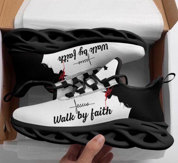 Christian Soul Shoes, Max Soul Shoes, Jesus Walk By Faith Running Sneakers Max Soul Shoes, Jesus Shoes, Jesus Christ Shoes