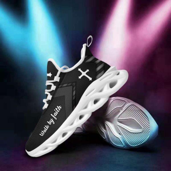 Christian Soul Shoes, Max Soul Shoes, Jesus White Black Running Christ Sneakers Max Soul Shoes, Jesus Shoes, Jesus Christ Shoes