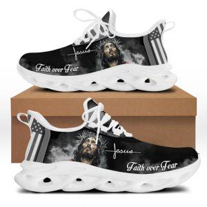 Christian Soul Shoes Max Soul Shoes White And Black Jesus Faith Over Fear Running Sneakers Max Soul Shoes Jesus Shoes Jesus Christ Shoes 3 b1weav.jpg