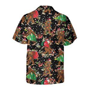 Christmas Hawaiian Shirt Bigfoot Santa Claus With Christmas Pattern Hawaiian Shirt Xmas Hawaiian Shirts 2 nrdmwx.jpg