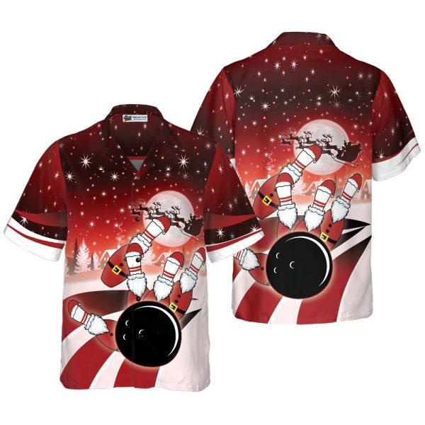 Christmas Hawaiian Shirt, Christmas Bowling Shirt Short Sleeve Hawaiian Shirts, Xmas Hawaiian Shirts