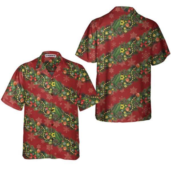 Christmas Hawaiian Shirt, Christmas Decorations With Snowflakes Christmas Hawaiian Shirt, Xmas Hawaiian Shirts