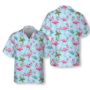 Christmas Hawaiian Shirt Christmas Flamingo Seamless Pattern Hawaiian Shirt Xmas Hawaiian Shirts 1 x7yryy.jpg