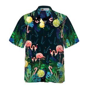 Christmas Hawaiian Shirt Christmas Flamingo Tropical Hawaiian Shirt Button Down Shirt Xmas Hawaiian Shirts 3 xqndcx.jpg