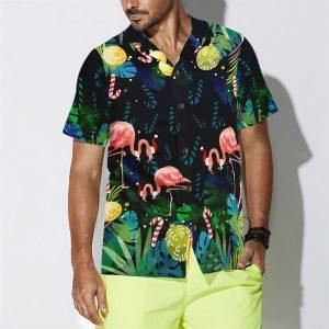 Christmas Hawaiian Shirt Christmas Flamingo Tropical Hawaiian Shirt Button Down Shirt Xmas Hawaiian Shirts 4 qjxsfx.jpg