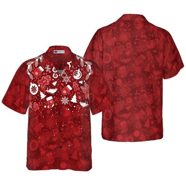 Christmas Hawaiian Shirt, Christmas Ginger Bread Man Hawaiian Shirt, Xmas Hawaiian Shirts