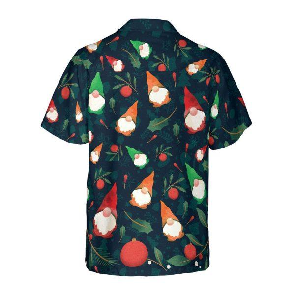 Christmas Hawaiian Shirt, Christmas Gnome Pattern Hawaiian Shirt, Xmas Hawaiian Shirts