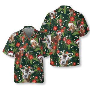Christmas Hawaiian Shirt Christmas Goat With Poinsettia Flower Hawaiian Shirt Xmas Hawaiian Shirts 1 g7zjwx.jpg