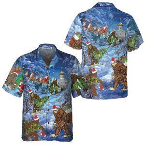 Christmas Hawaiian Shirt Christmas Holiday Bigfoot Sasquatch Christmas Vacation Hawaiian Shirt Xmas Hawaiian Shirts 1 xkowjn.jpg